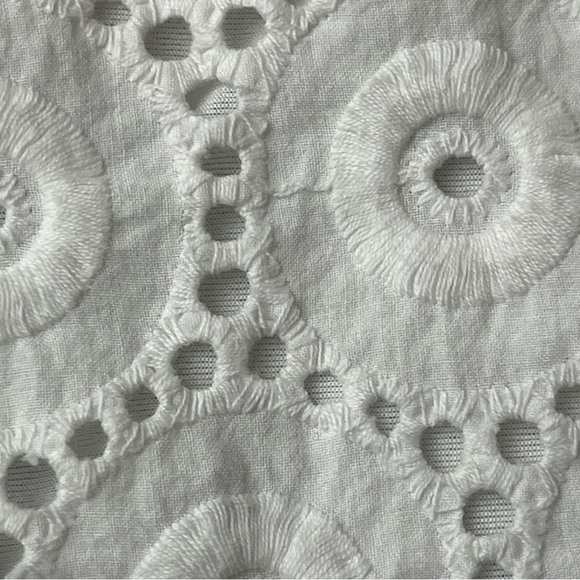 Vtg Y2k Retro The Limited Ivory Eyelet Crochet Blouse Beach Cottegecore M Preppy - Picture 11 of 11